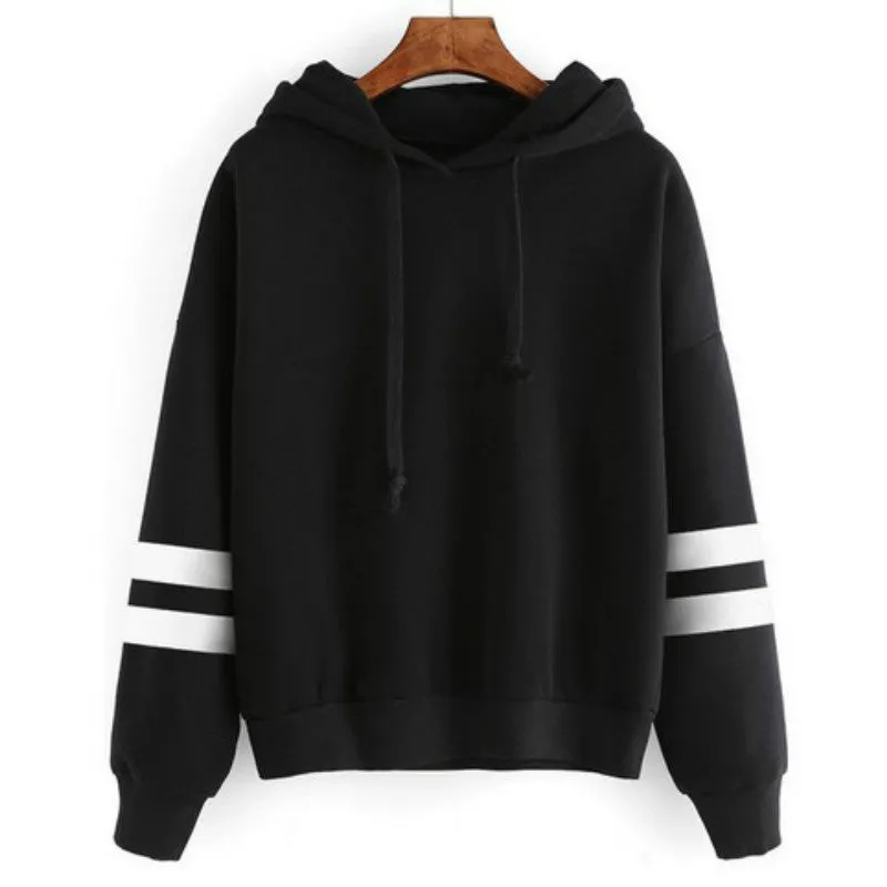 VenusFox Autumn Women Casual Long Sleeve Hooded Pullover Sweatshirts