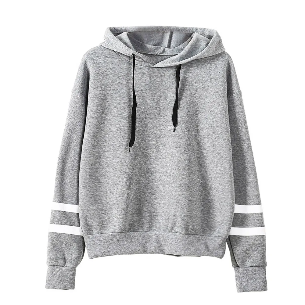 VenusFox Autumn Women Casual Long Sleeve Hooded Pullover Sweatshirts