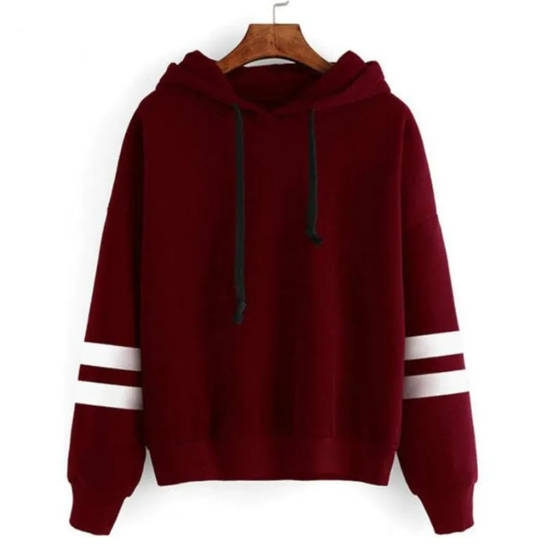 VenusFox Autumn Women Casual Long Sleeve Hooded Pullover Sweatshirts