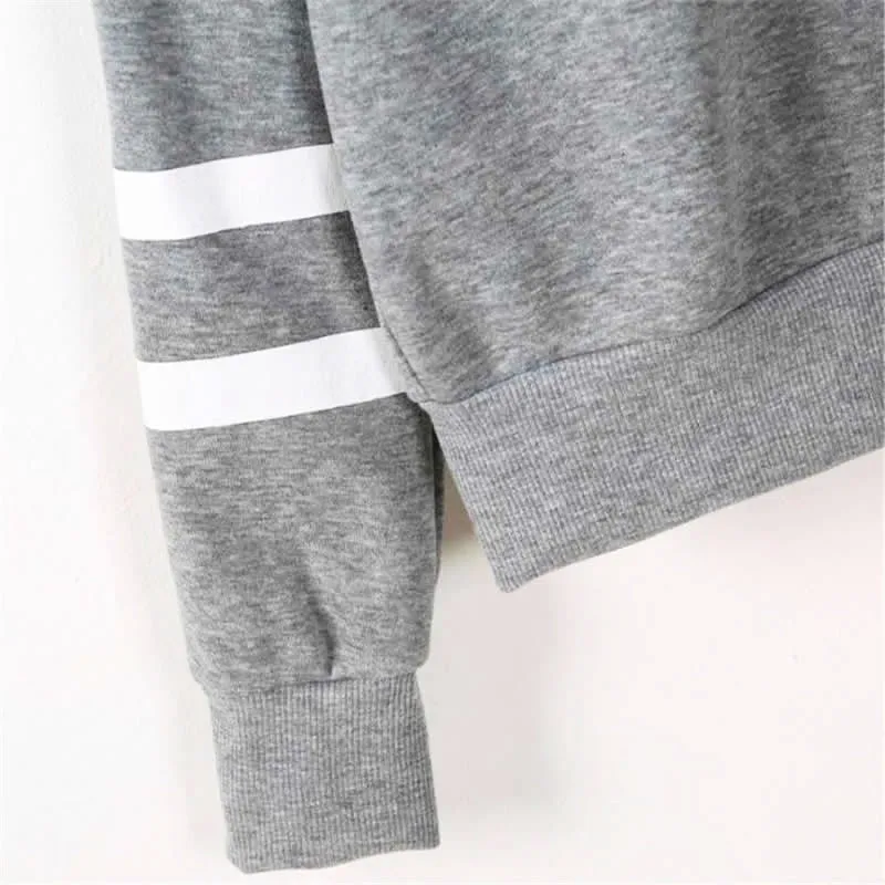 VenusFox Autumn Women Casual Long Sleeve Hooded Pullover Sweatshirts