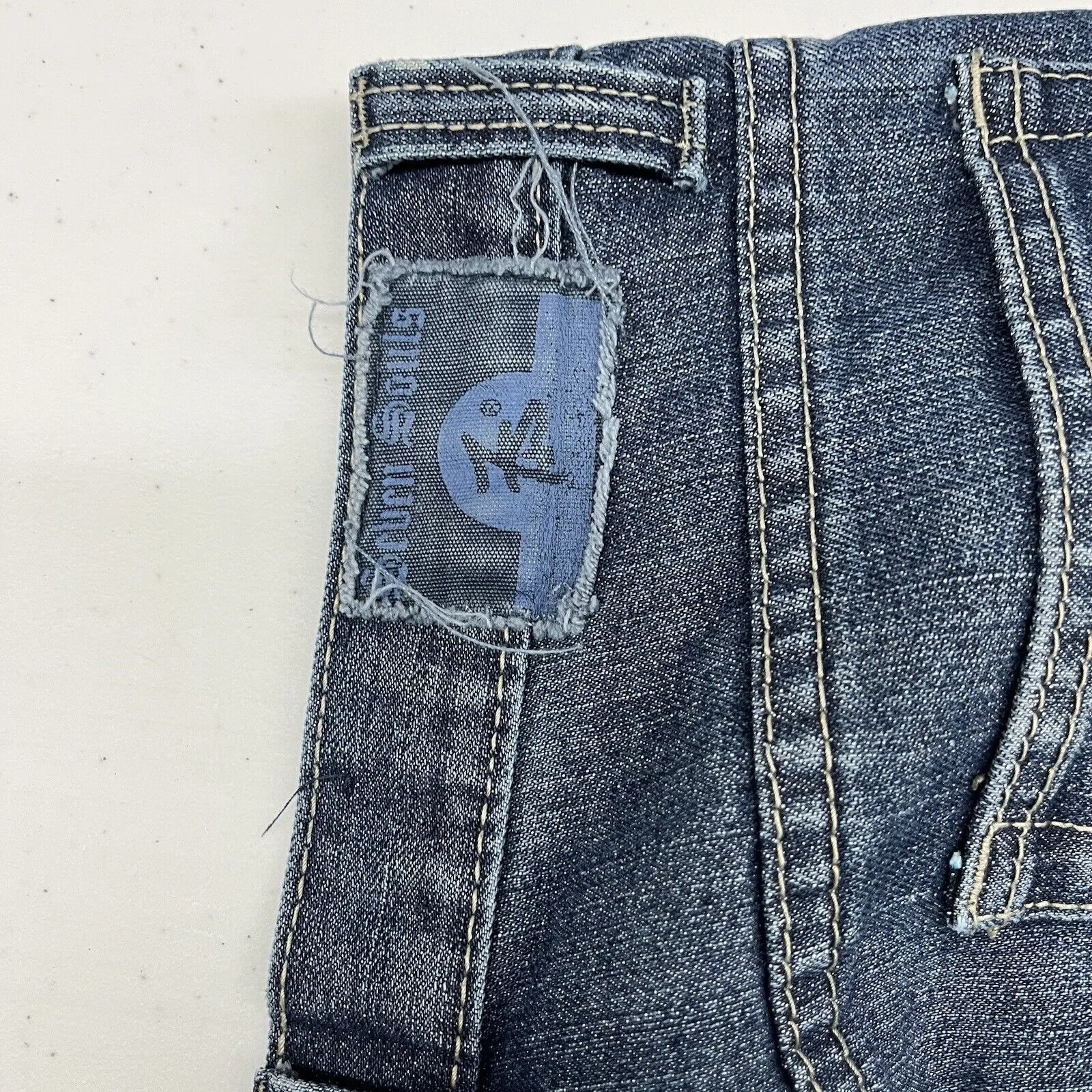 Vintage 90s Seven Souls Blue Jeans Medium Wash Straight Leg Men's Size 18
