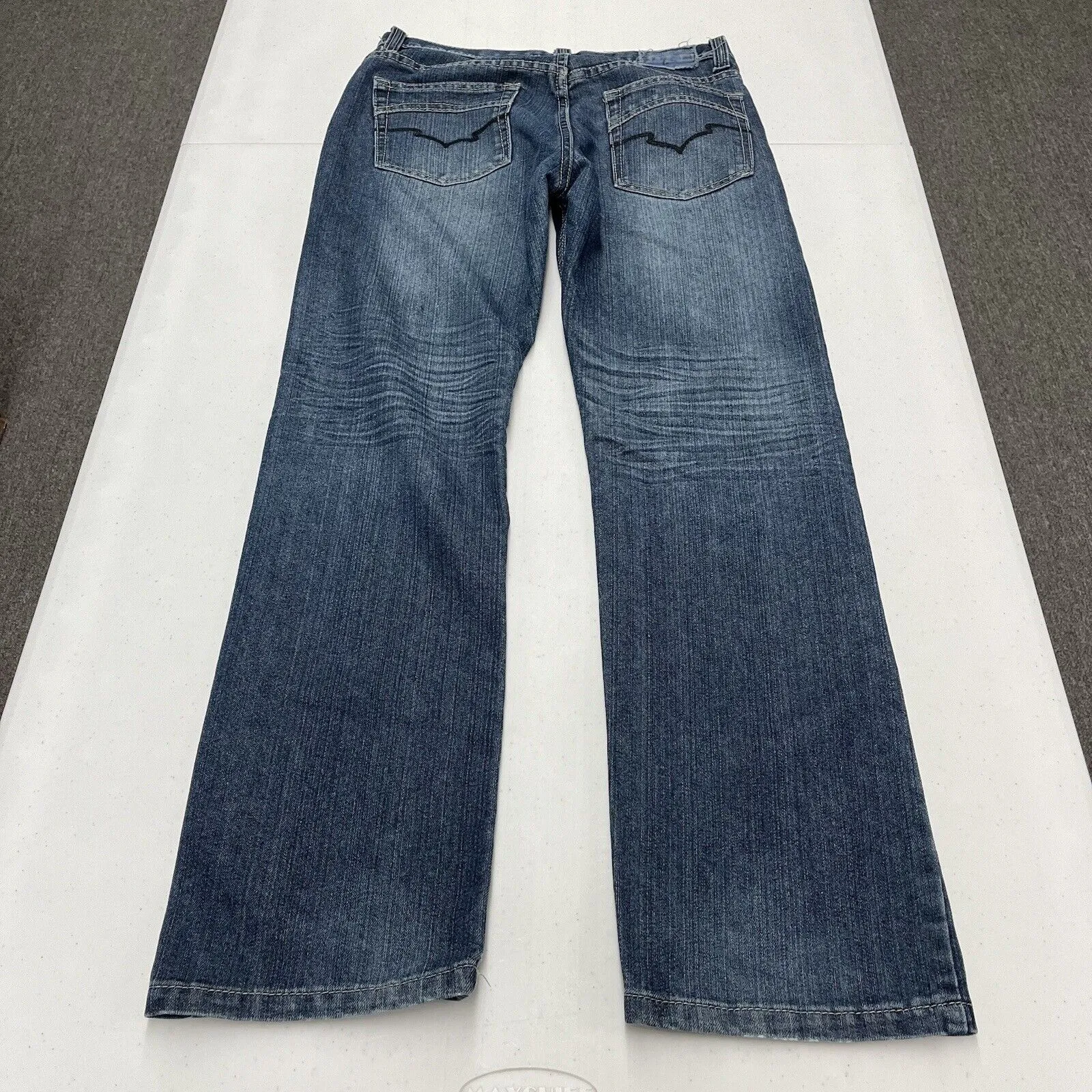 Vintage 90s Seven Souls Blue Jeans Medium Wash Straight Leg Men's Size 18