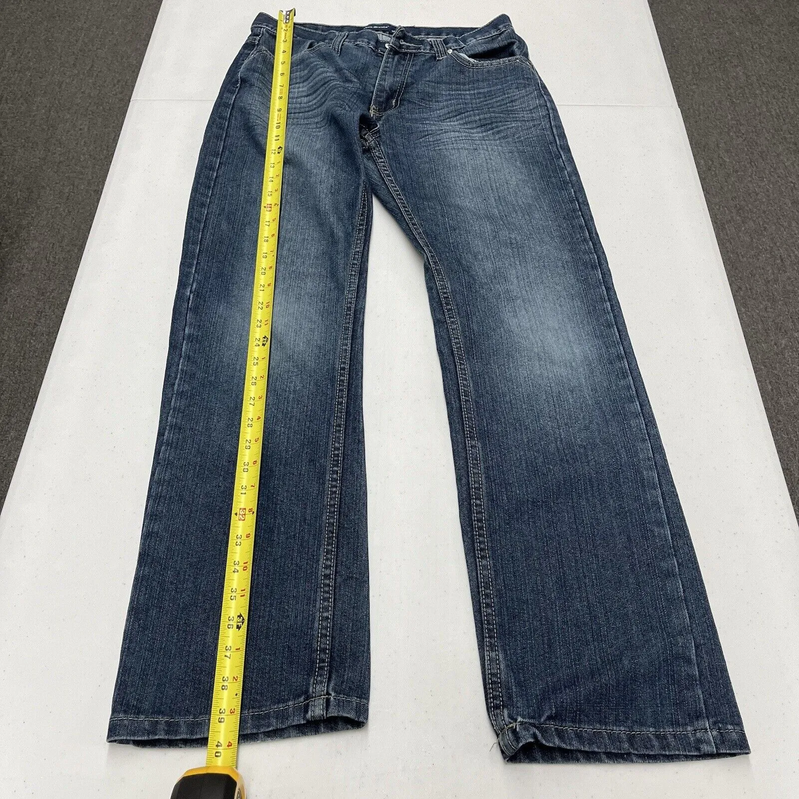 Vintage 90s Seven Souls Blue Jeans Medium Wash Straight Leg Men's Size 18