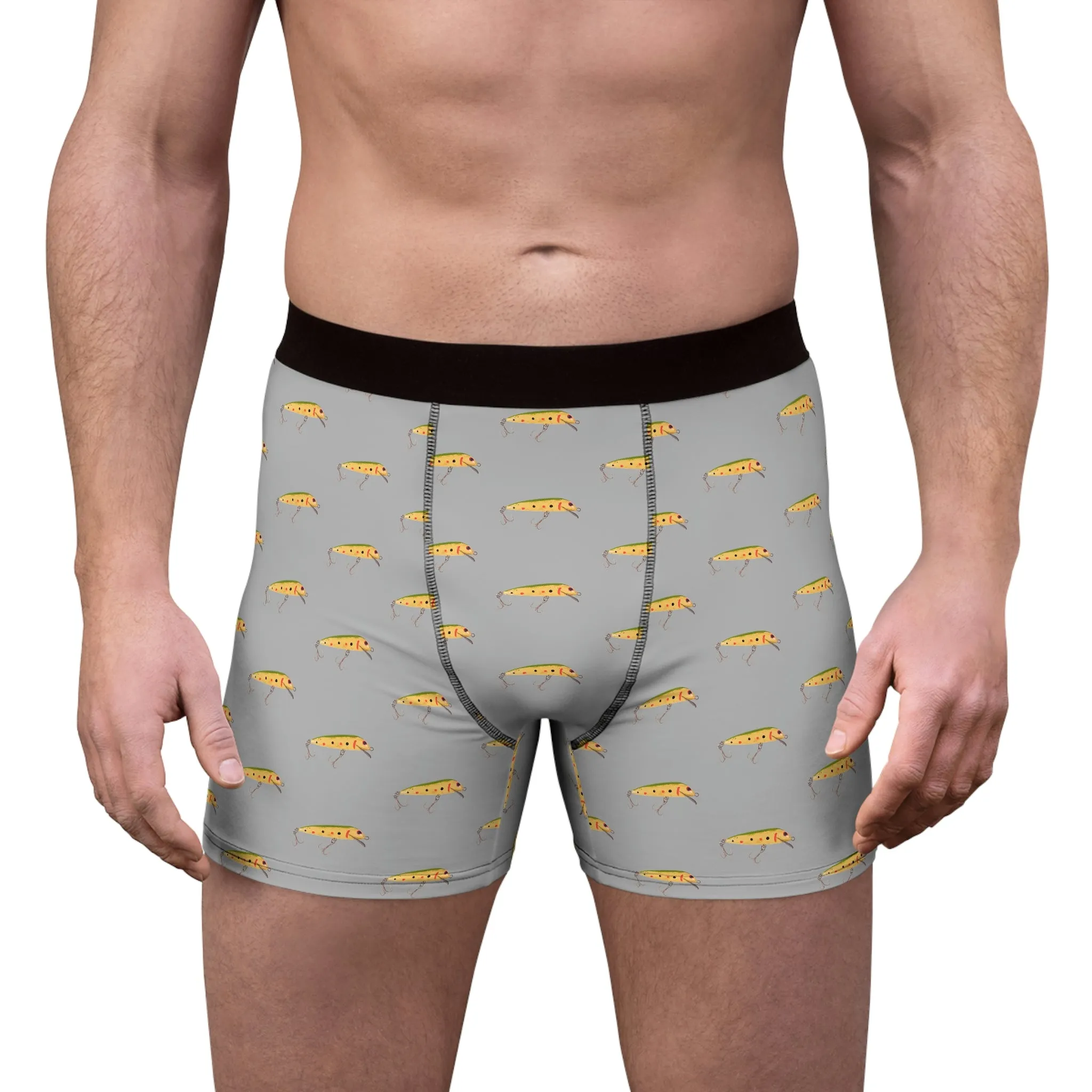 Vintage Bait For The Win - Fishing Undies -  Men's Boxer Briefs