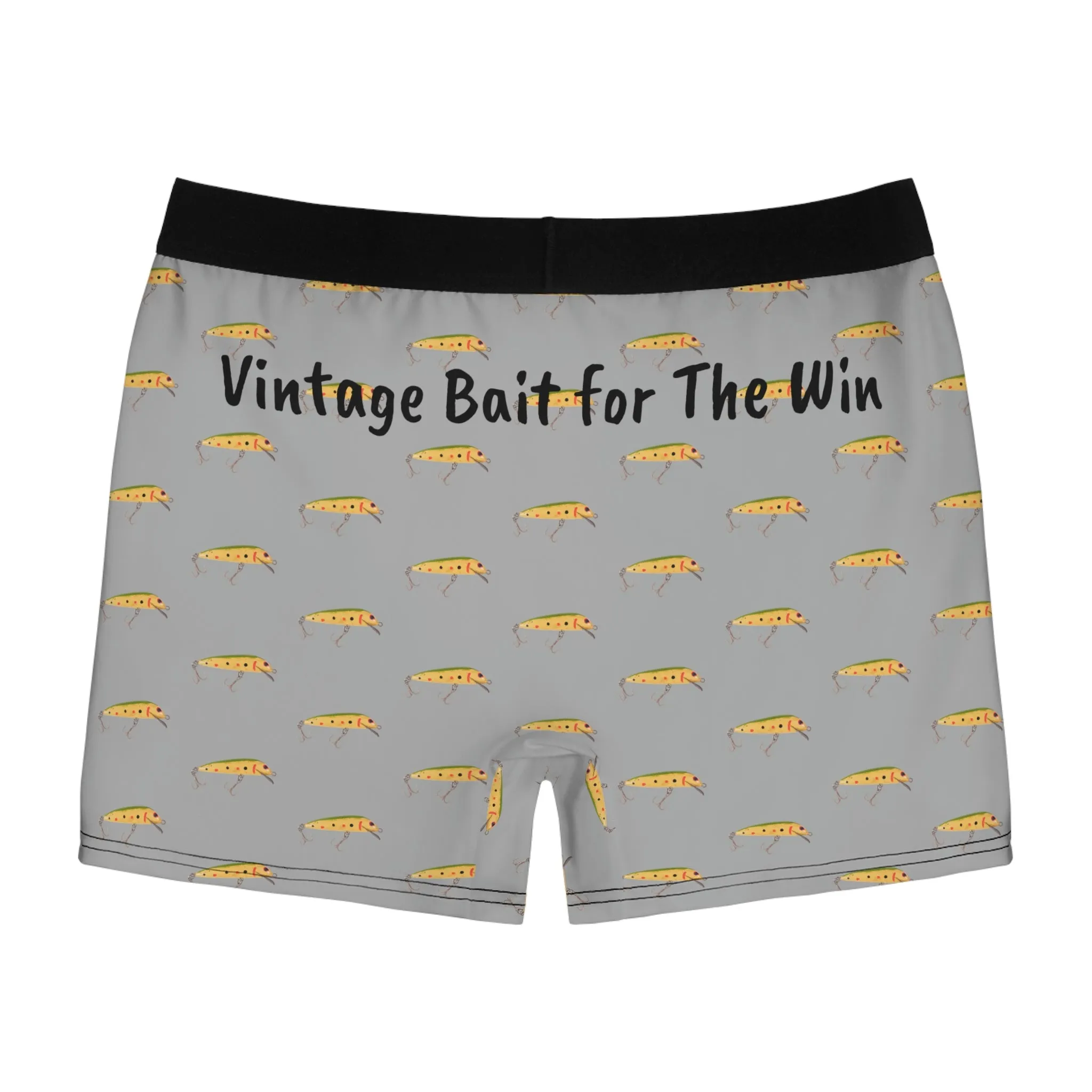 Vintage Bait For The Win - Fishing Undies -  Men's Boxer Briefs