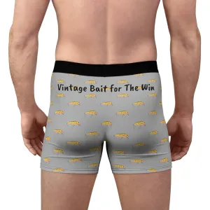 Vintage Bait For The Win - Fishing Undies -  Men's Boxer Briefs