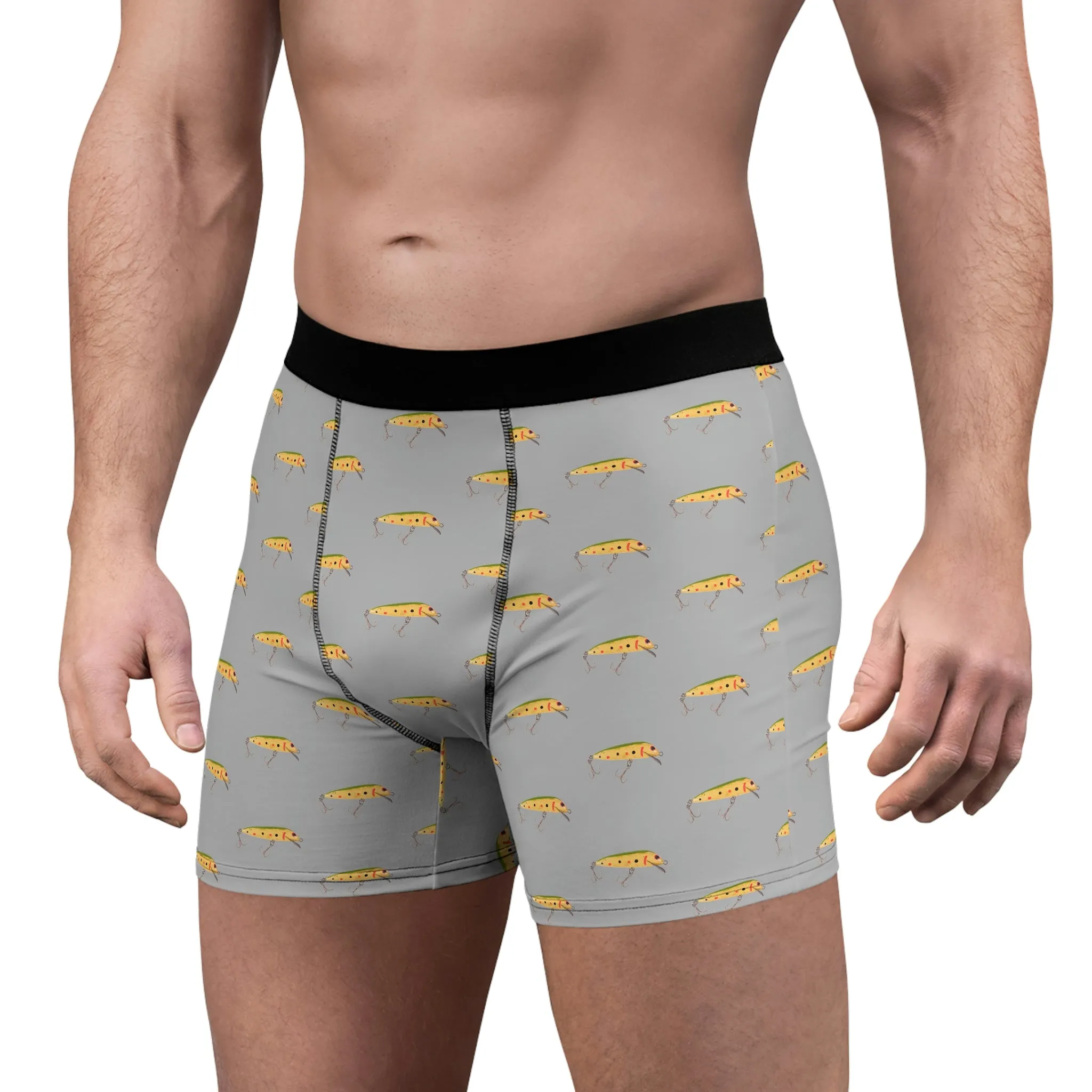 Vintage Bait For The Win - Fishing Undies -  Men's Boxer Briefs