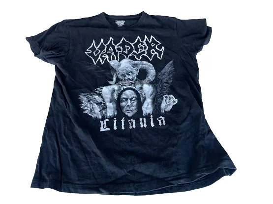 Vintage Black Litania graphics men's short sleeve tees in S| L26 W18| SKU 4464