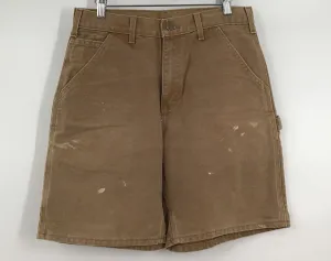 Vintage Carhartt Men's Brown Cargo Shorts - Size 30