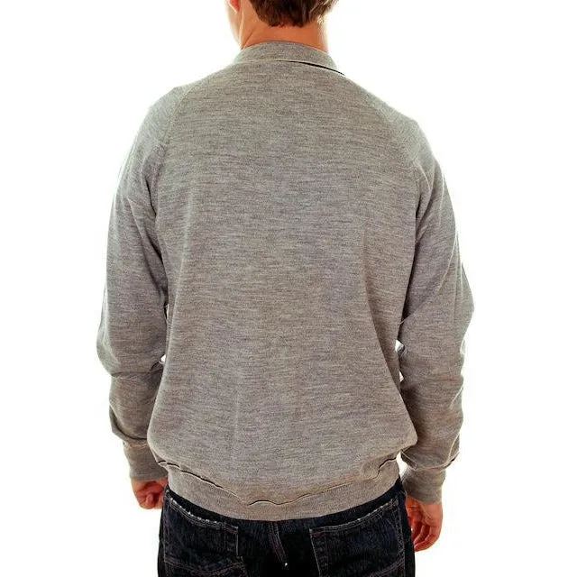 Vintage Disco Shirt Mens Italian Wool Sweater Gino Paoli 1970s Medium