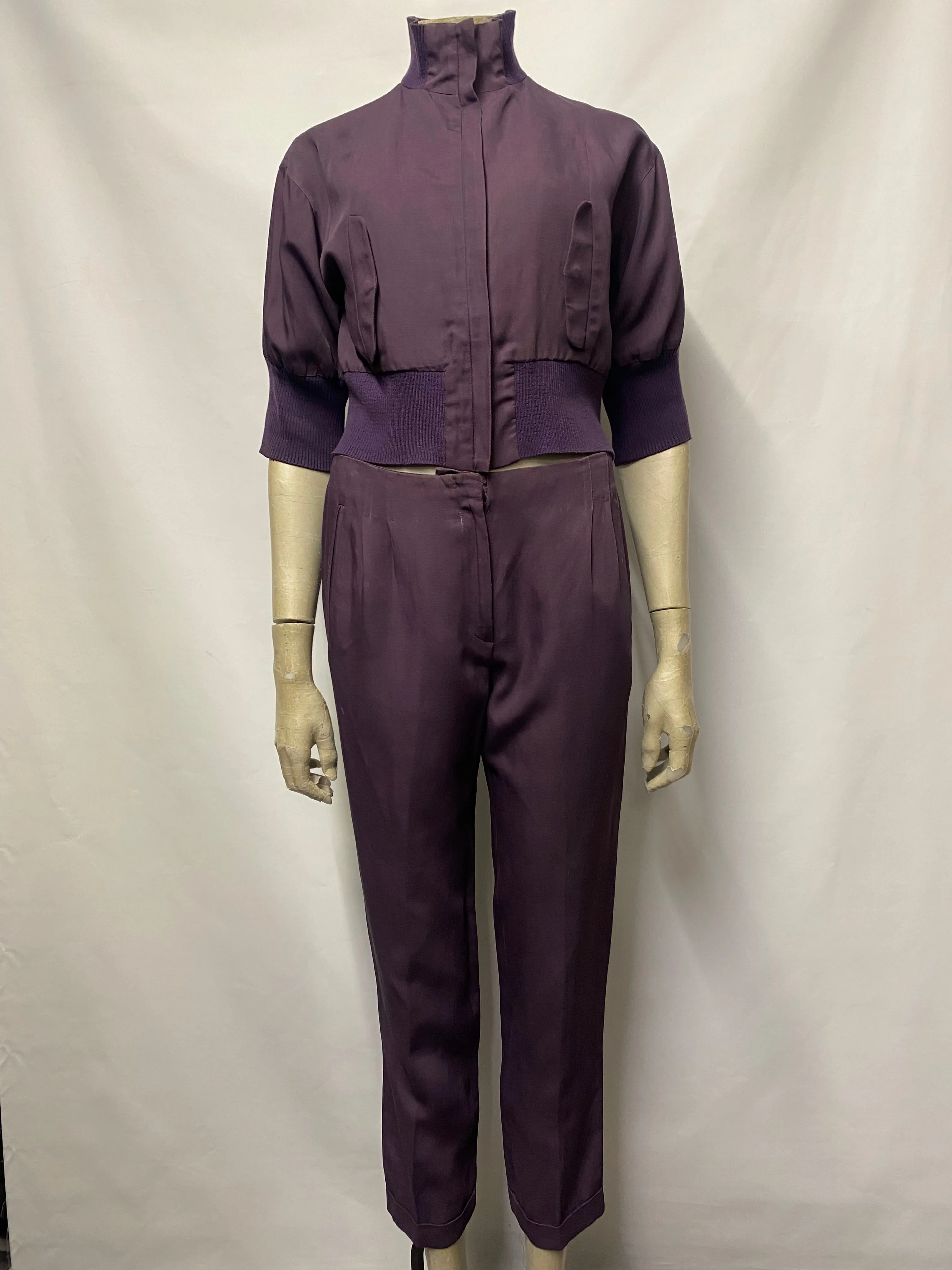 Vintage Kenzo Purple Tracksuit Top and Trousers 8-10
