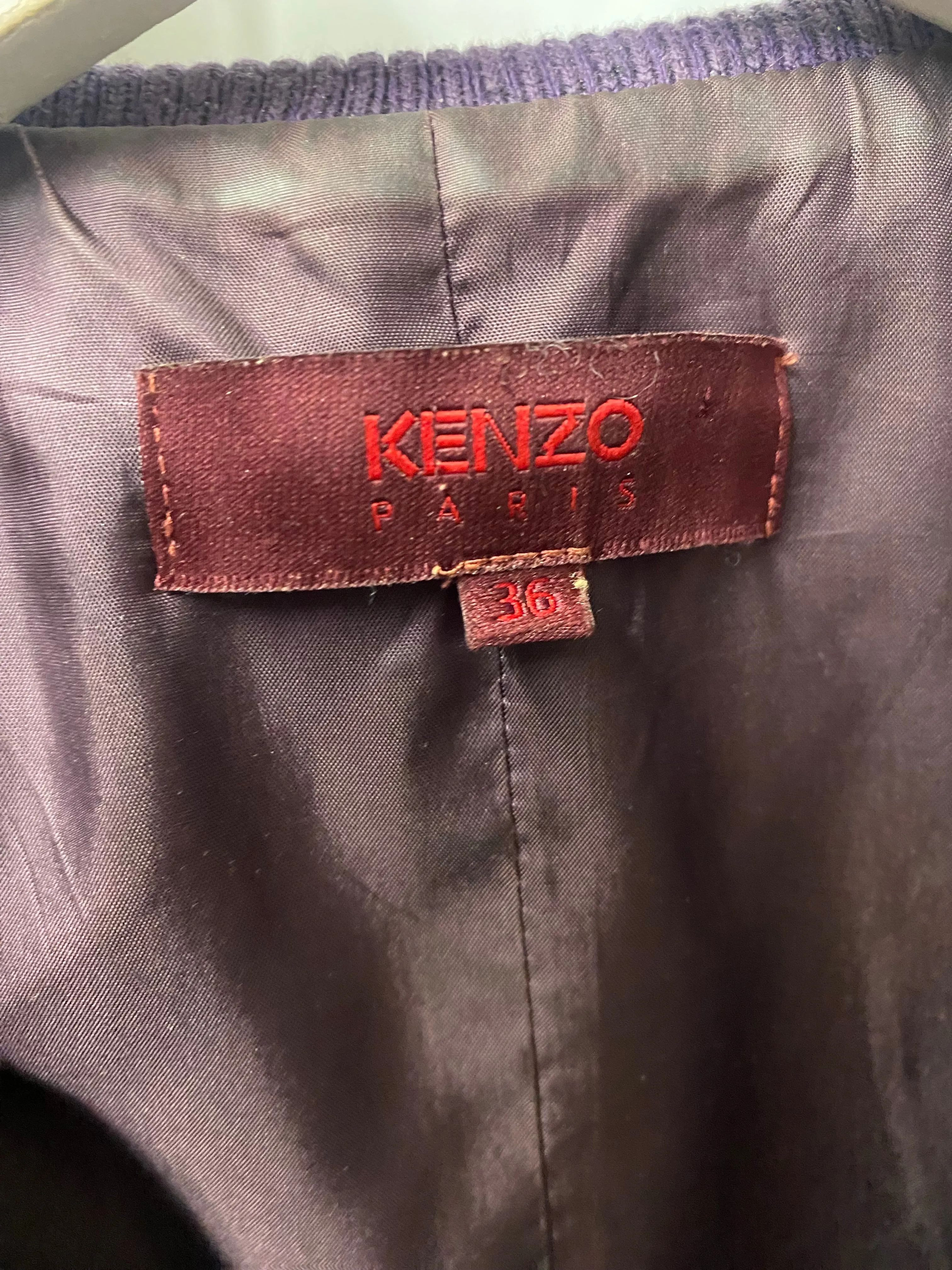Vintage Kenzo Purple Tracksuit Top and Trousers 8-10