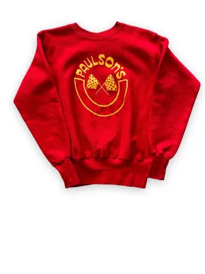 Vintage Paulson's Motorcycles Champion Reverse Weave Crewneck Sweatshirt SZ S | Seattle Vintage Crewnecks | Barn Owl Vintage Seattle