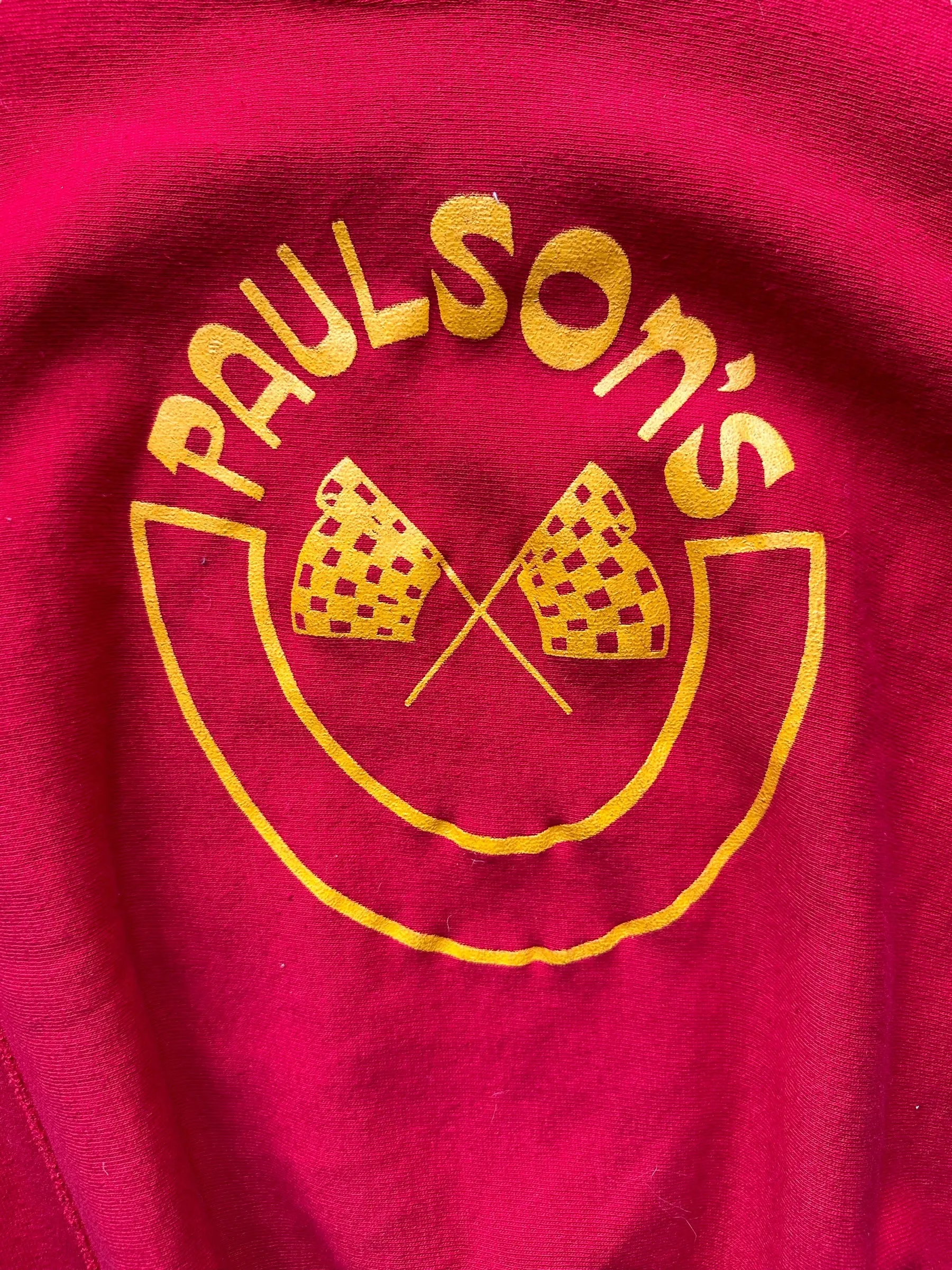 Vintage Paulson's Motorcycles Champion Reverse Weave Crewneck Sweatshirt SZ S | Seattle Vintage Crewnecks | Barn Owl Vintage Seattle