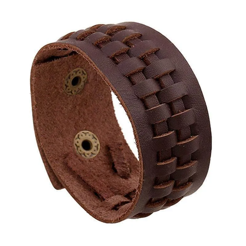 Vintage Punk Retro Multilayer Wristband Bracelets For Men