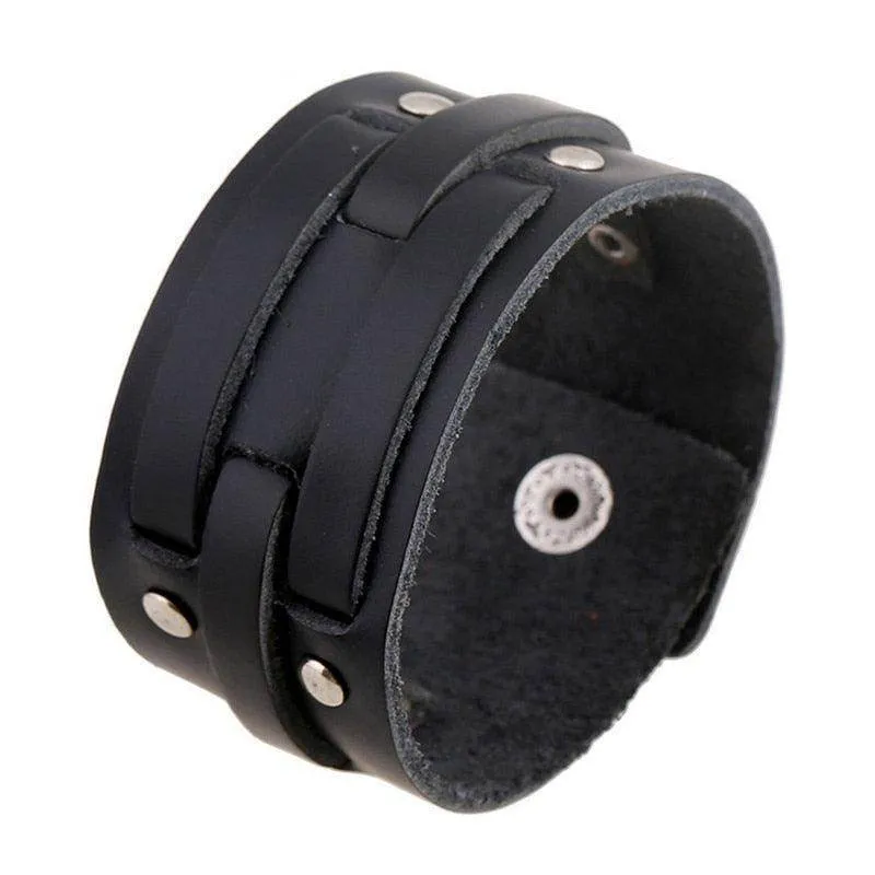 Vintage Punk Retro Multilayer Wristband Bracelets For Men