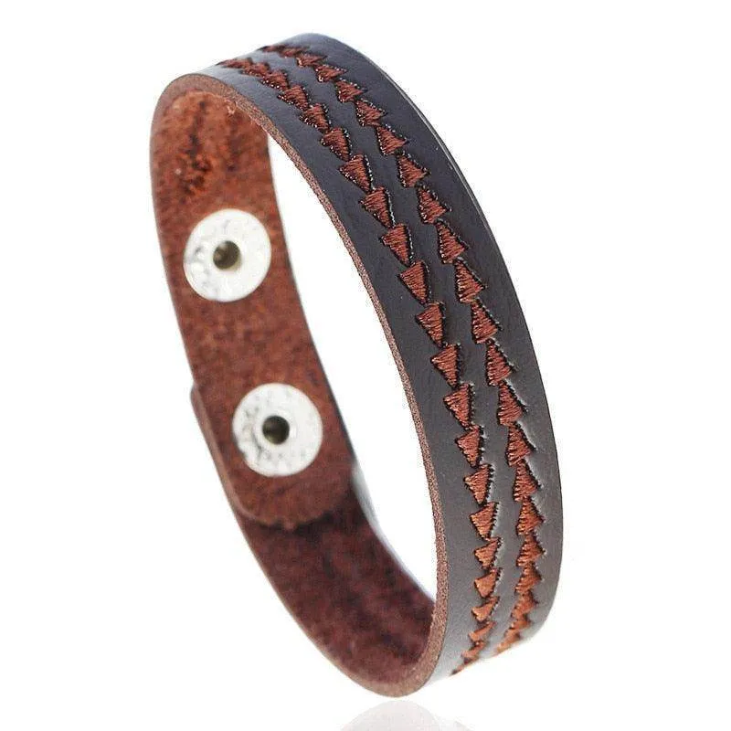 Vintage Punk Retro Multilayer Wristband Bracelets For Men