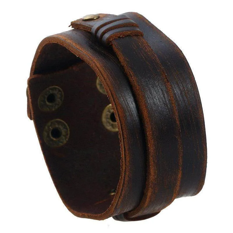 Vintage Punk Retro Multilayer Wristband Bracelets For Men