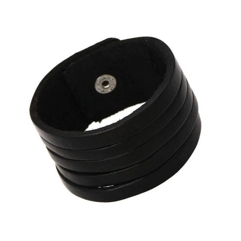 Vintage Punk Retro Multilayer Wristband Bracelets For Men