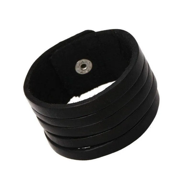 Vintage Punk Retro Multilayer Wristband Bracelets For Men