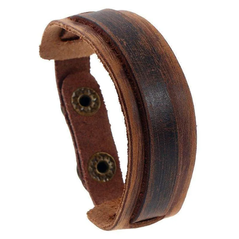 Vintage Punk Retro Multilayer Wristband Bracelets For Men