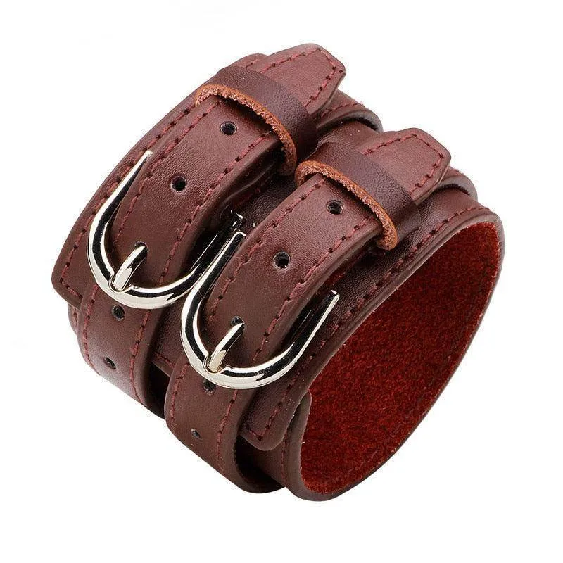 Vintage Punk Retro Multilayer Wristband Bracelets For Men
