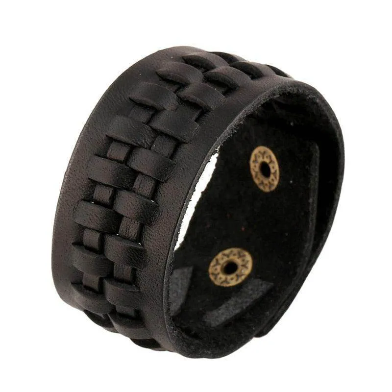 Vintage Punk Retro Multilayer Wristband Bracelets For Men