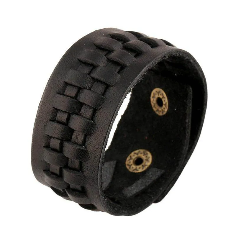 Vintage Punk Retro Multilayer Wristband Bracelets For Men