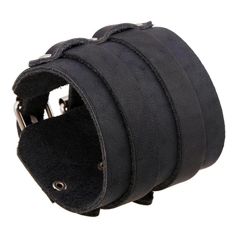Vintage Punk Retro Multilayer Wristband Bracelets For Men