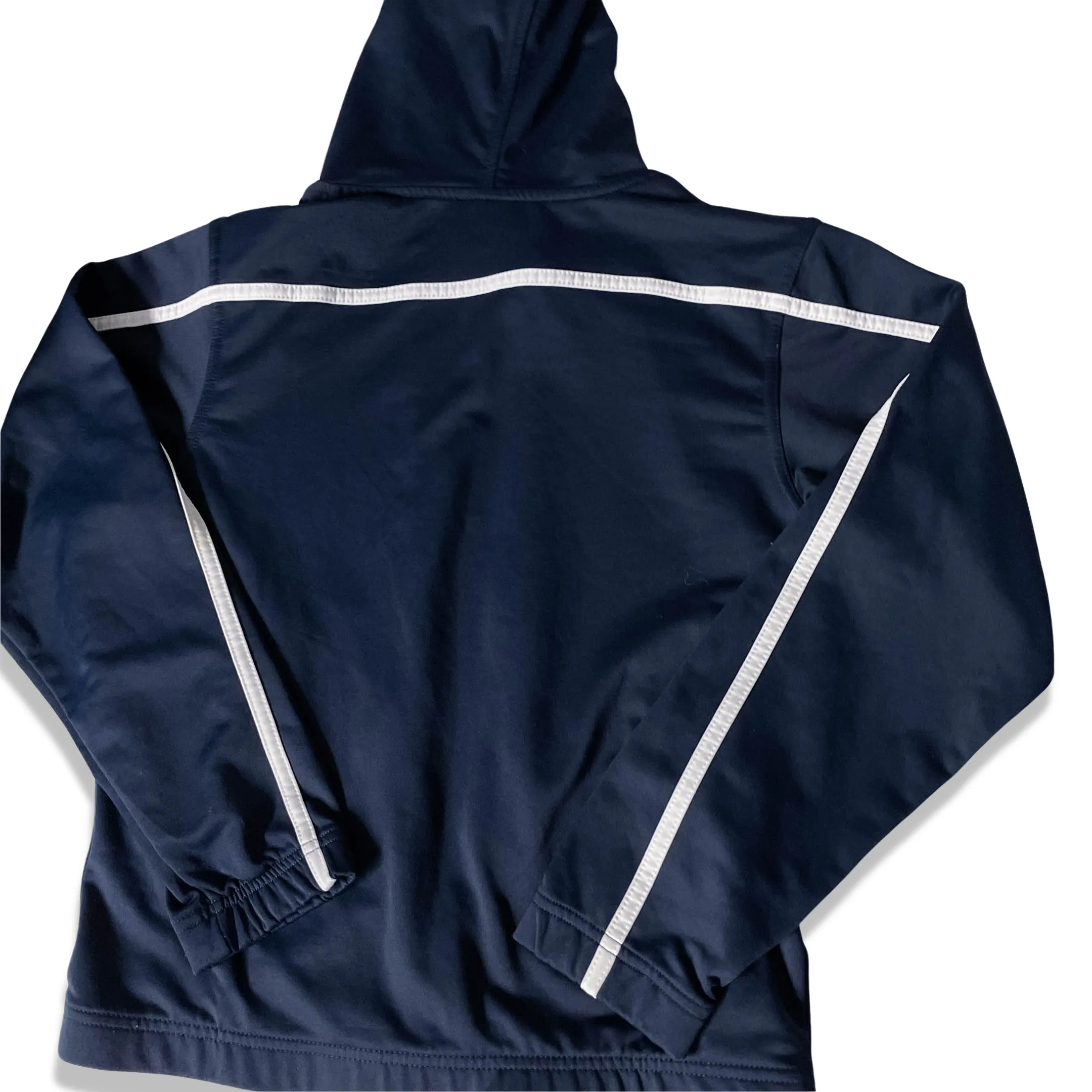 Vintage Reebok Men's Navy Blue Medium hoodie Jacket