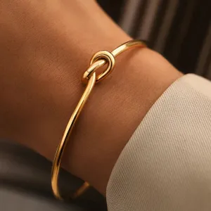 Vintage Stainless Steel Bracelets Woven Twist Bangles Jewelry