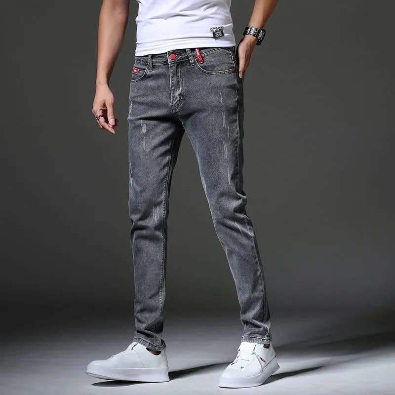 Vintage Style Men's Slim Fit Jeans
