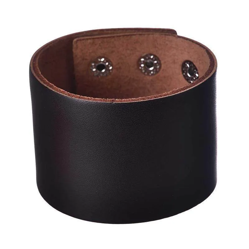 Vintage Wide Cuff Mens Bracelets Punk Hip Hop Wristbands