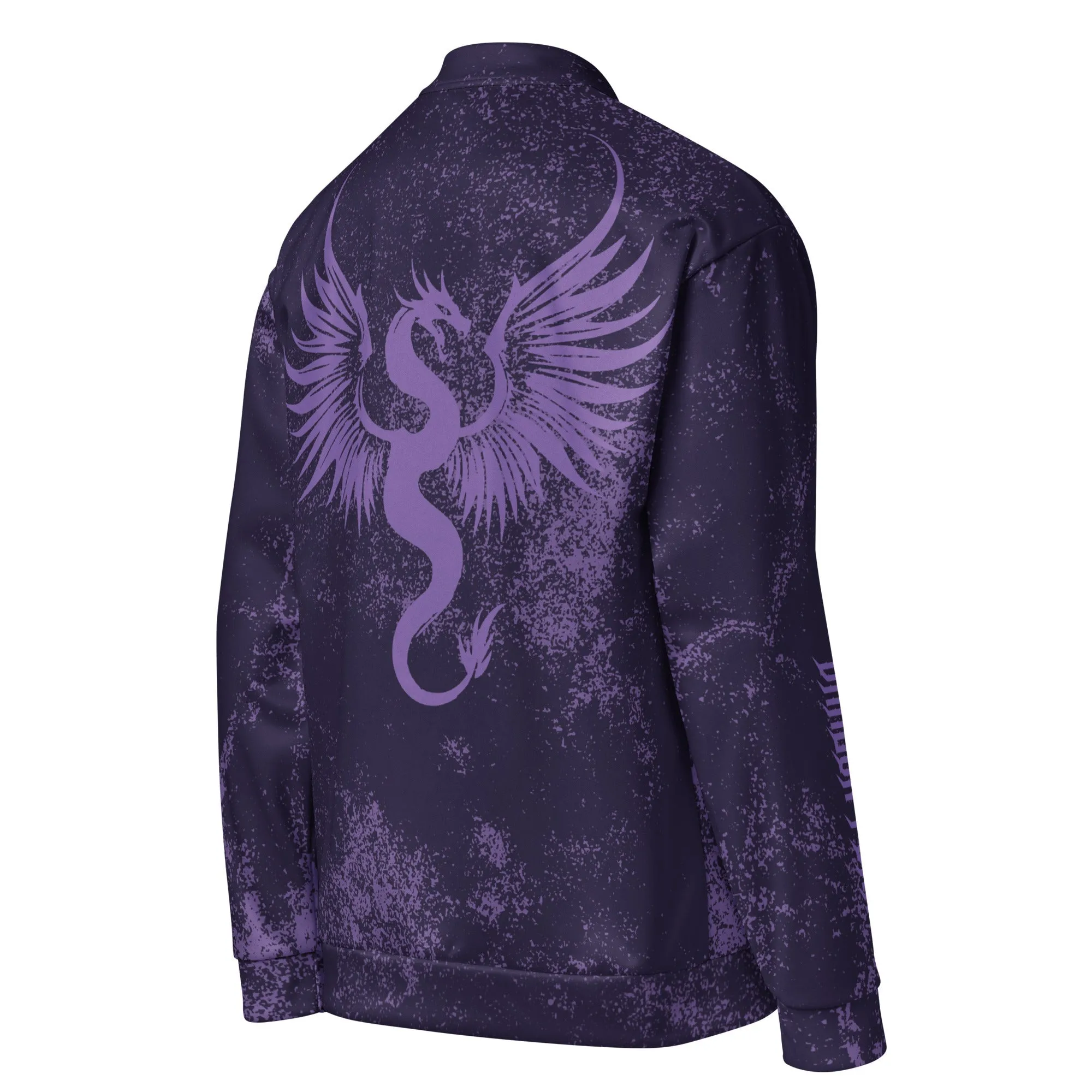 Violet Inferno Bomber Jacket