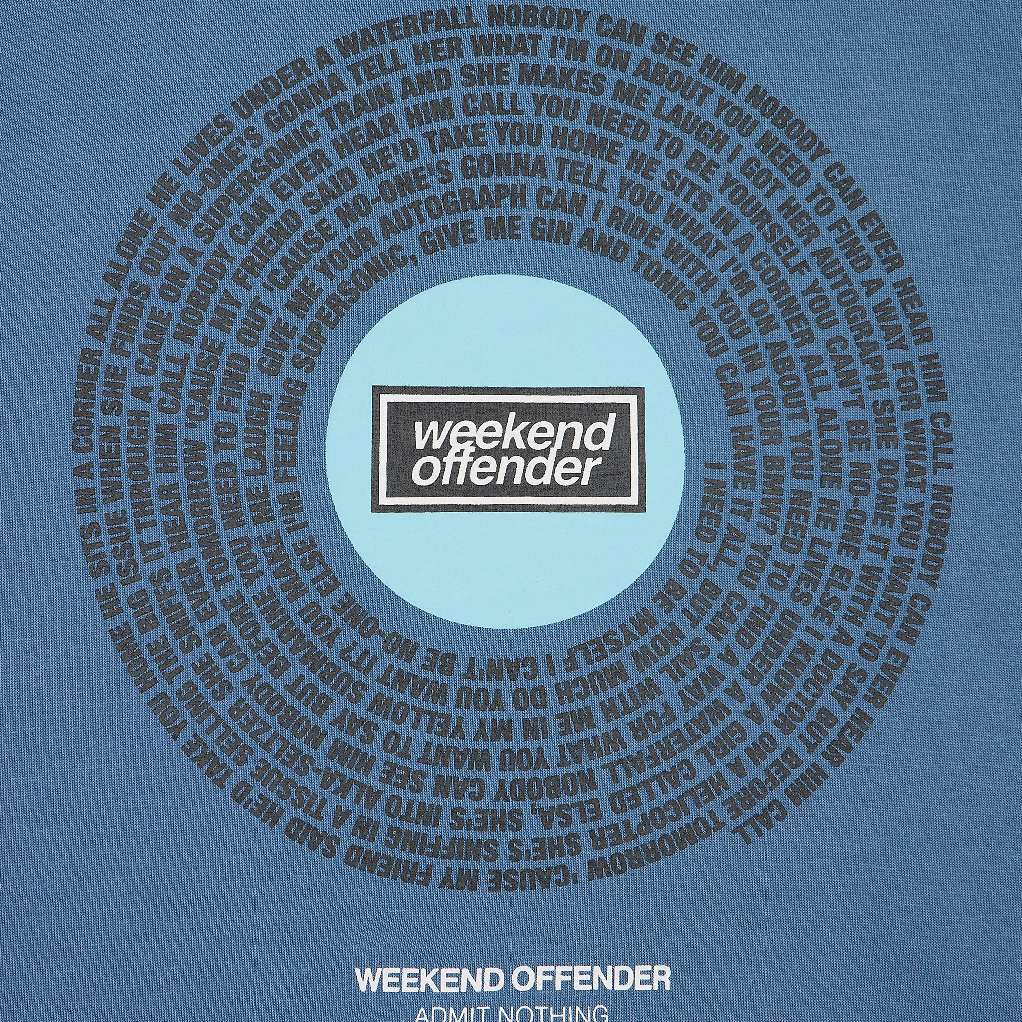 Weekend Offender Supersonic T-Shirt Blue