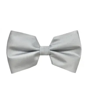 White Brand Q men's satin material bowtie with hanky fashion style