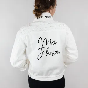(White Pearl) Mrs  Pearl Jean Jacket