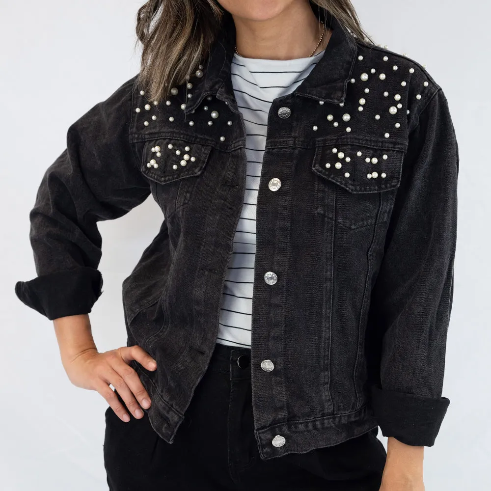(White Pearl) Mrs  Pearl Jean Jacket
