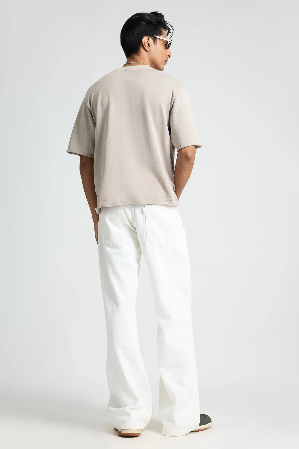 White Ripped Men's Jeans