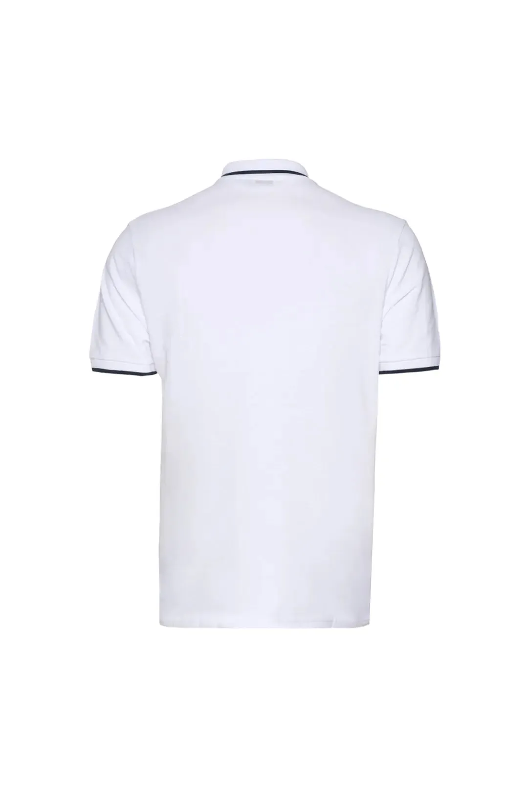 White Steve Polo Neck Men's T-Shirt