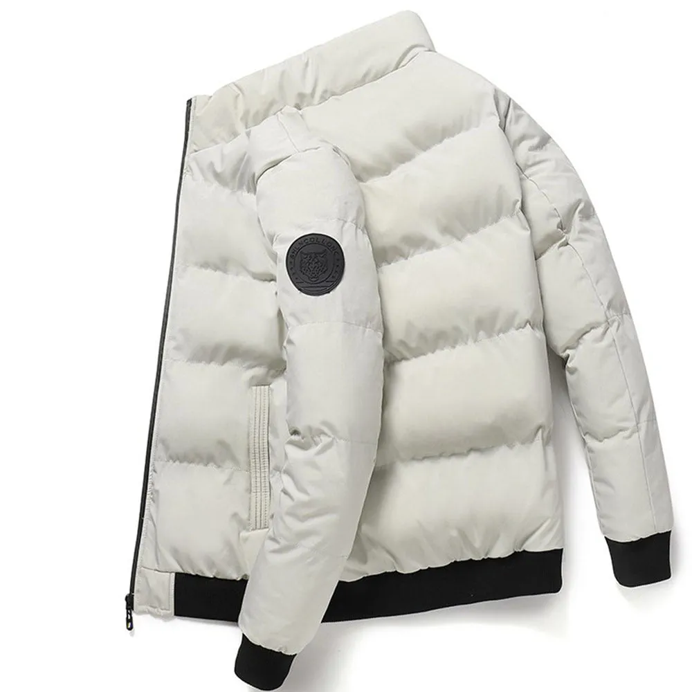 Wholesale Men's Jackets with Standing Collar Down Cotton Jackets
