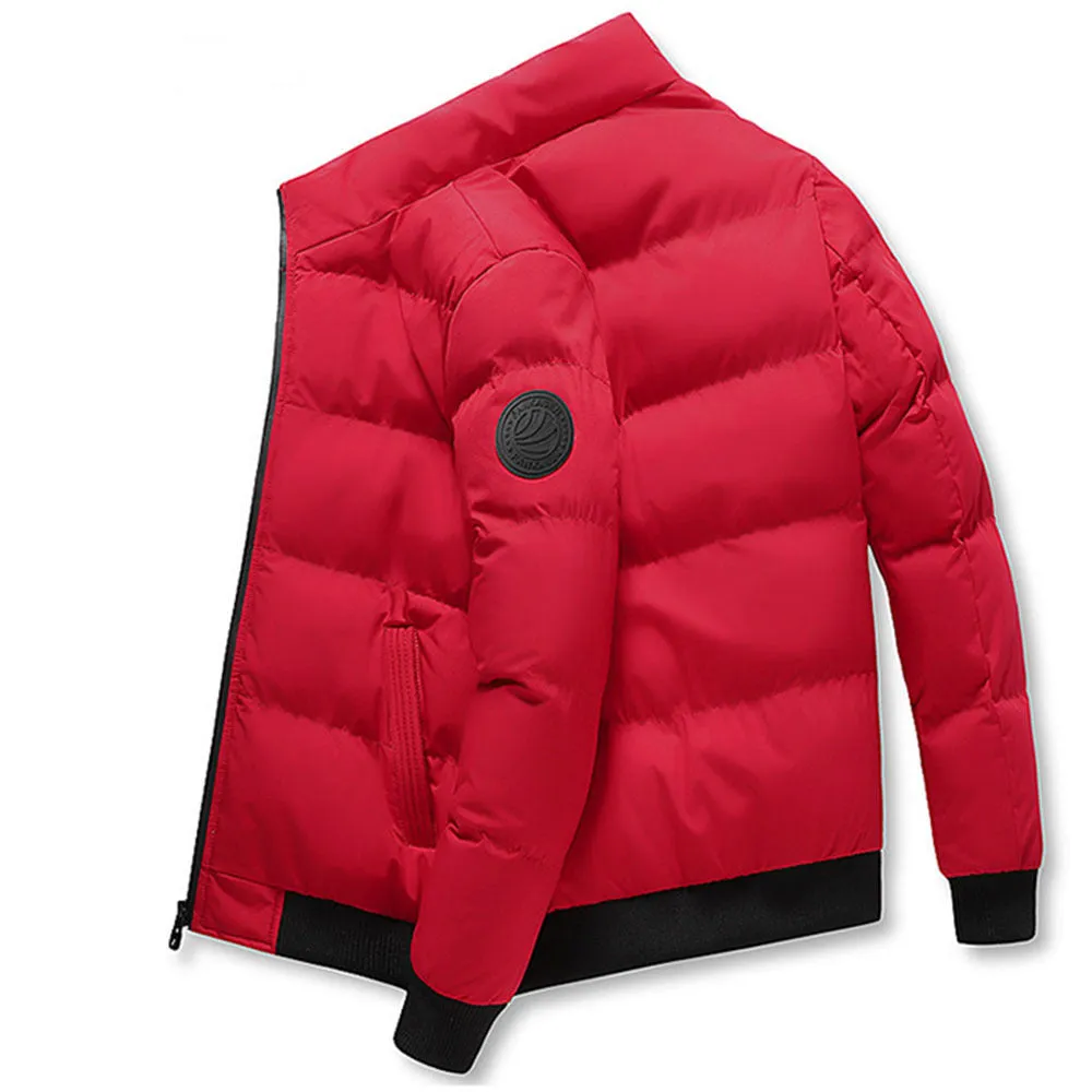 Wholesale Men's Jackets with Standing Collar Down Cotton Jackets