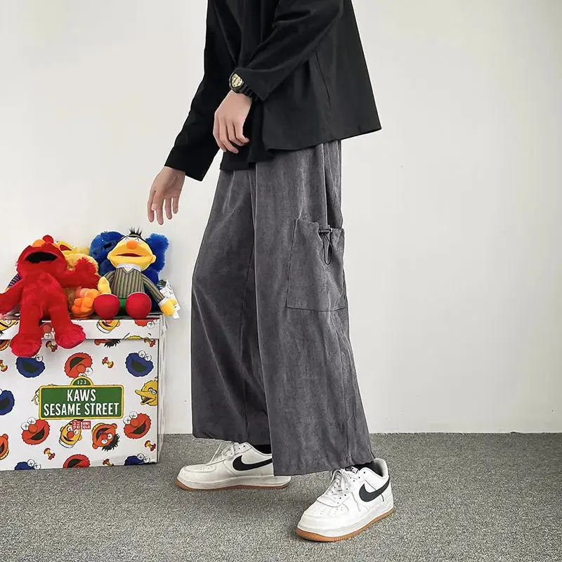 WIAOFELLAS  -  Straight Pants Men Sweatpants Korean Clothes Jogging Spring Men's Clothing Hip Hop Streetwear Joggers Pants Men