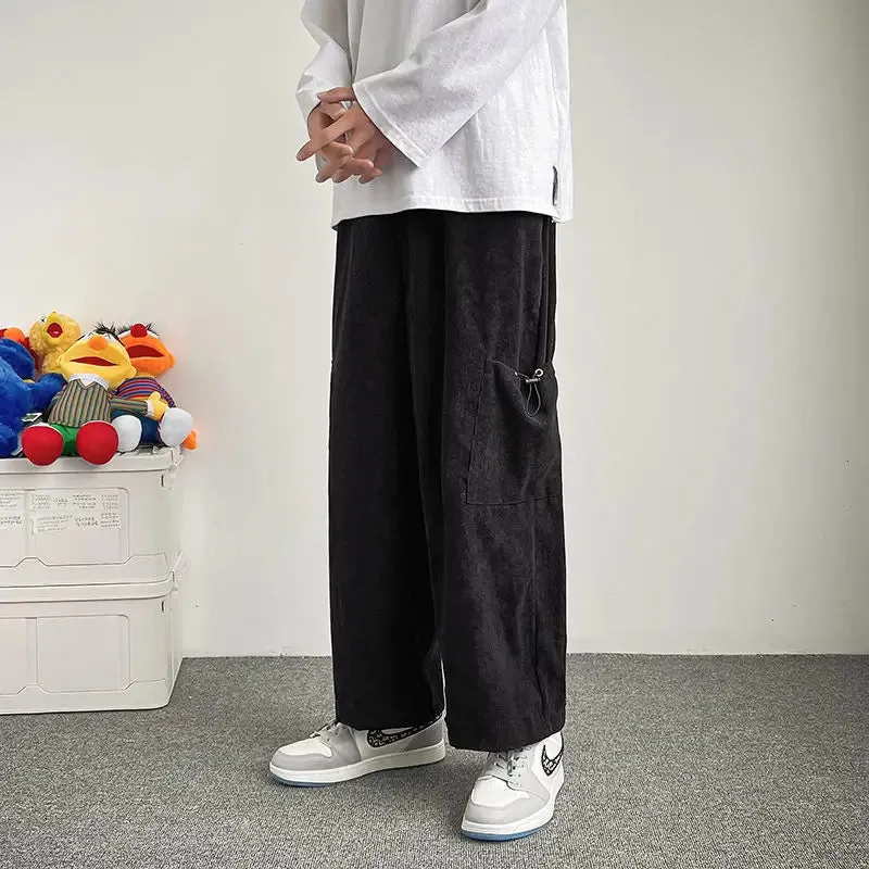 WIAOFELLAS  -  Straight Pants Men Sweatpants Korean Clothes Jogging Spring Men's Clothing Hip Hop Streetwear Joggers Pants Men