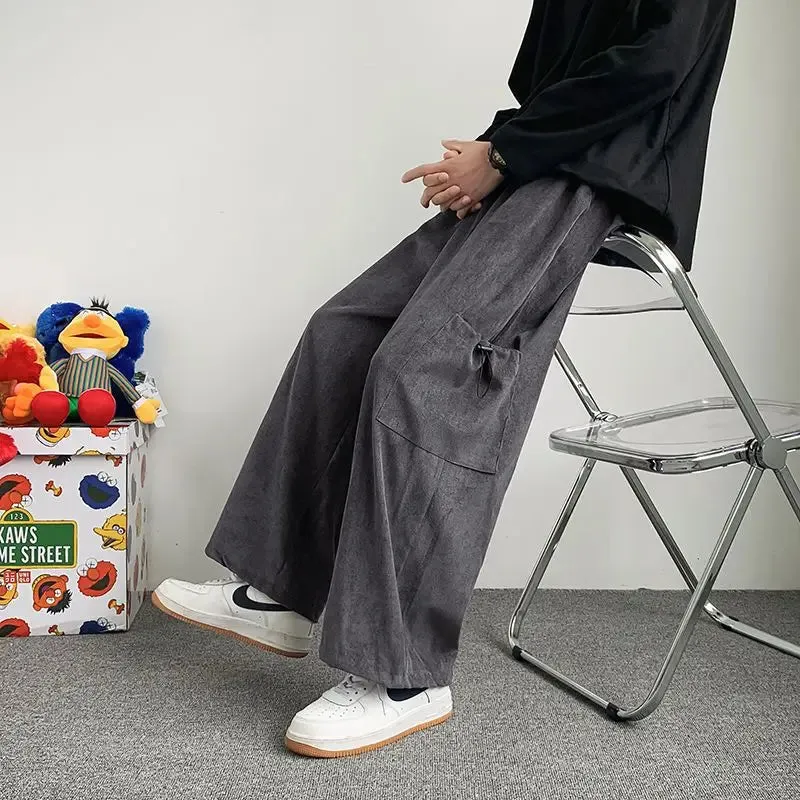 WIAOFELLAS  -  Straight Pants Men Sweatpants Korean Clothes Jogging Spring Men's Clothing Hip Hop Streetwear Joggers Pants Men