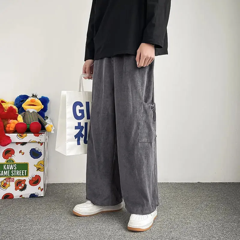 WIAOFELLAS  -  Straight Pants Men Sweatpants Korean Clothes Jogging Spring Men's Clothing Hip Hop Streetwear Joggers Pants Men
