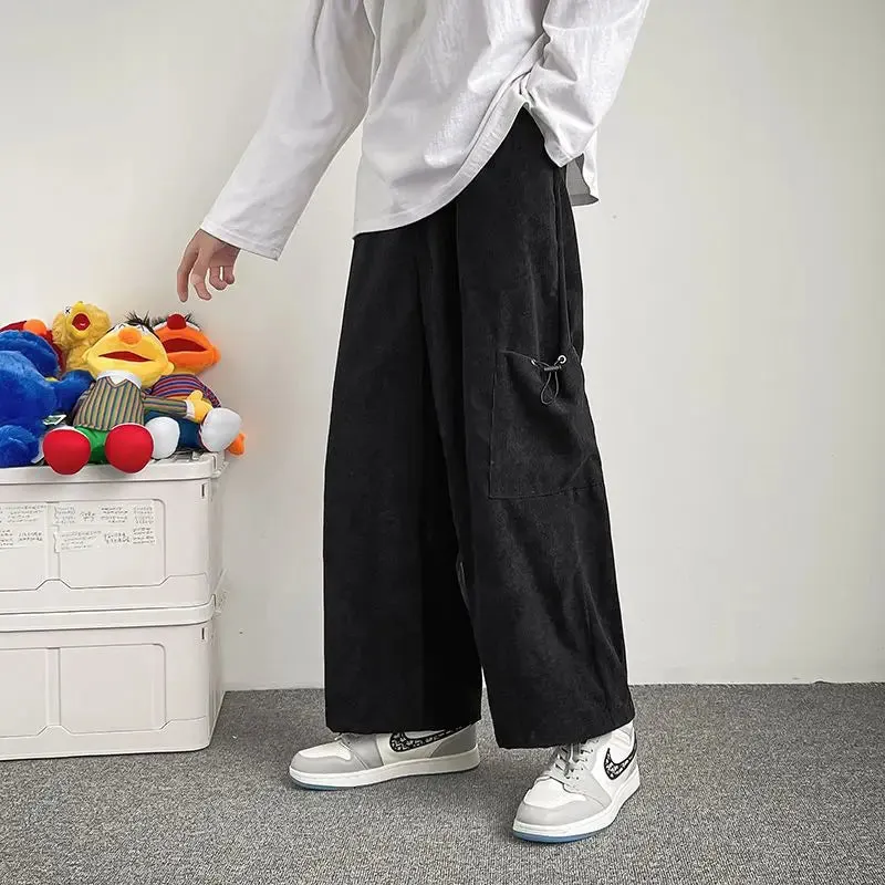 WIAOFELLAS  -  Straight Pants Men Sweatpants Korean Clothes Jogging Spring Men's Clothing Hip Hop Streetwear Joggers Pants Men