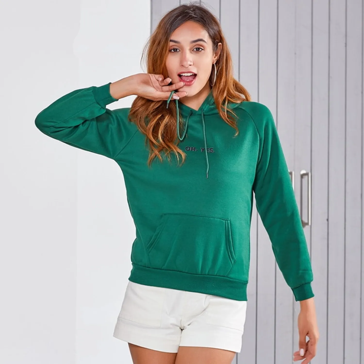 Women's Autumn Casual Hooded Oversized Sweatshirt