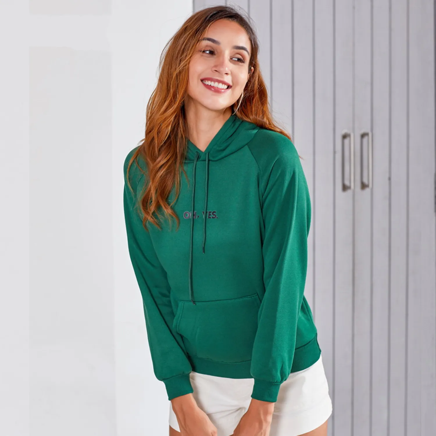 Women's Autumn Casual Hooded Oversized Sweatshirt