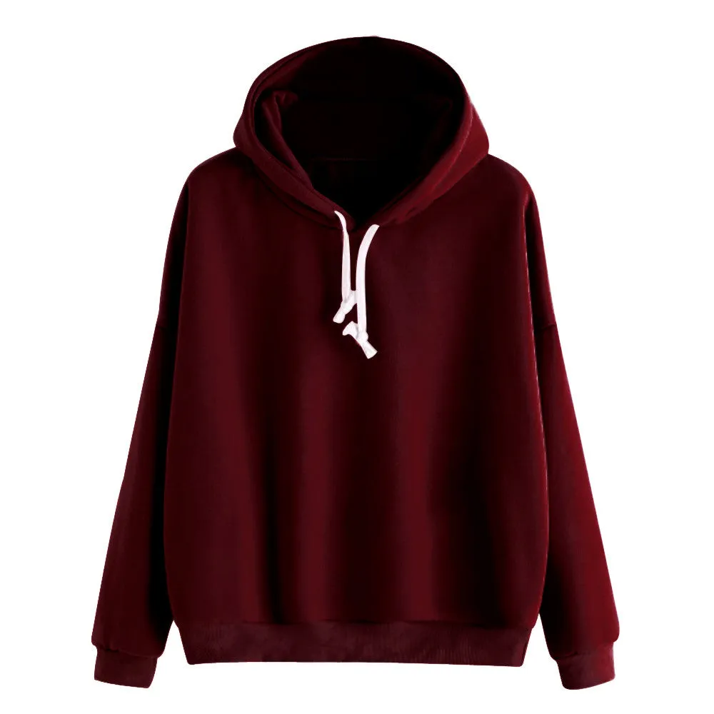 Women's Autumn/Winter Casual Cotton Hooded Sweatshirt